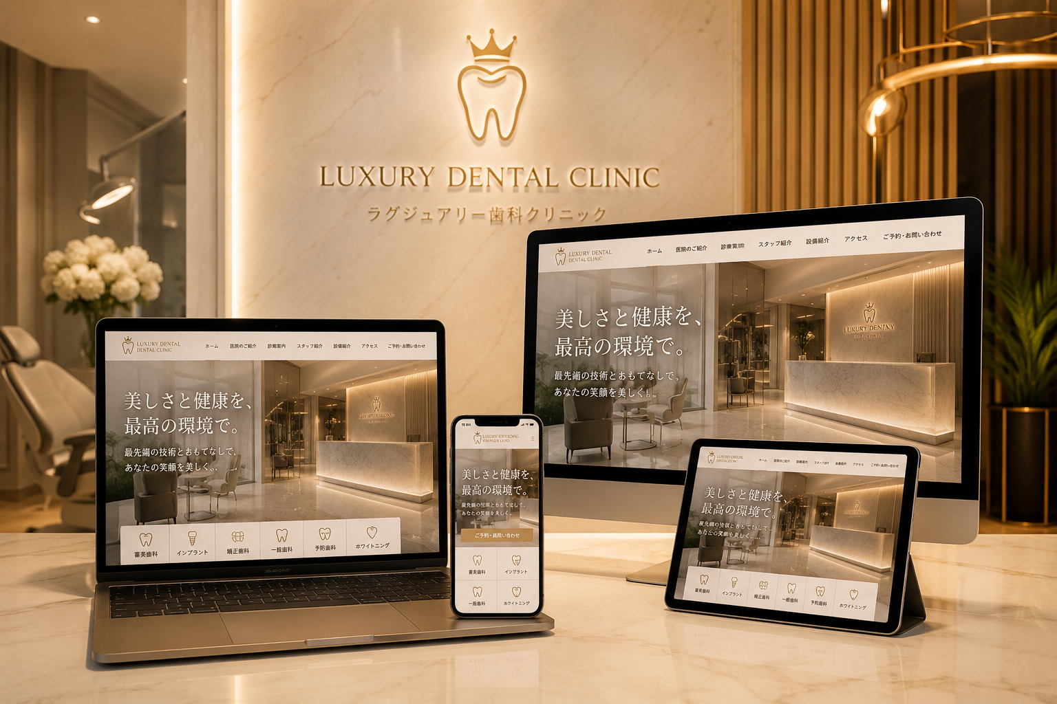 LUXURY DENTAL CLINIC 制作サンプル